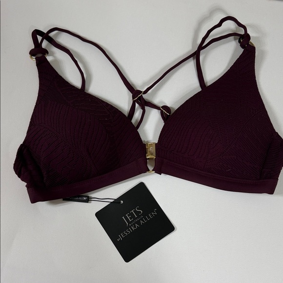 Jets Australia Other - Jets Australia Triangle Bikini Top in Plum. NEW with tags. Size 8